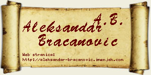 Aleksandar Bracanović vizit kartica